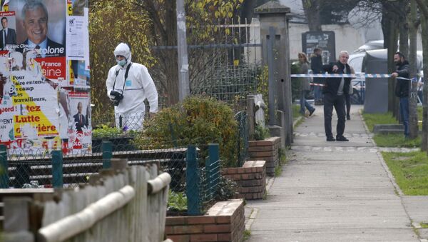 El lugar del incidente en Aubervilliers, en los alrededores de París - Sputnik Mundo