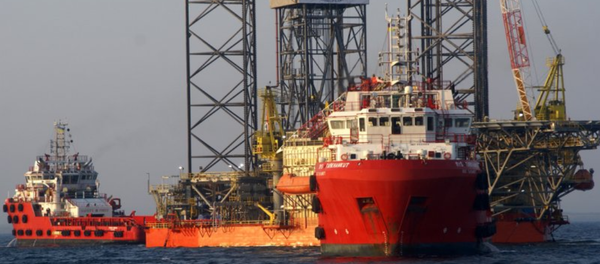 Plataforma de gas de Chernomorneftegas en el mar Negro - Sputnik Mundo