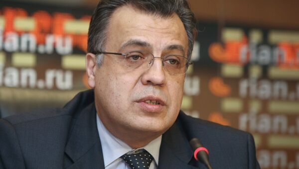 Andréi Karlov, embajador de Rusia en Ankara - Sputnik Mundo