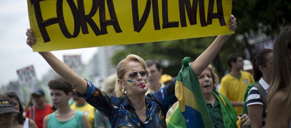 Manifestación de protesta en Río de Janeiro - Sputnik Mundo