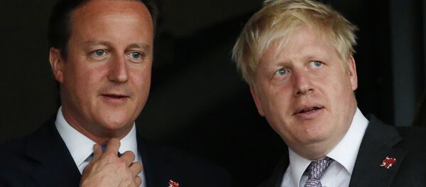 Primer ministro de Reino Unido, David Cameron, y alcalde de Londres, Boris Johnson - Sputnik Mundo