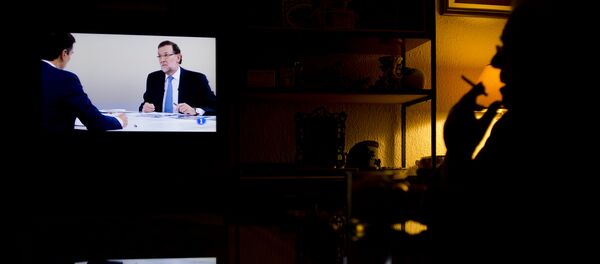 Debate televisivo entre Mariano Rajoy, presidente del PP, y Pedro Sánchez, presidente del PSOE (archivo) - Sputnik Mundo
