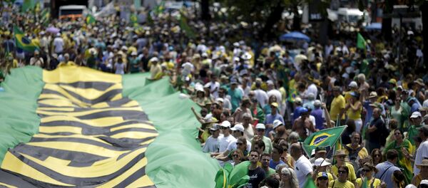 Protestas antigubernamentales en Brasil - Sputnik Mundo