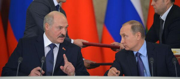 Presidente de Bielorrusia, Alexandr Lukashenko y presidente de Rusia, Vladímir Putin Presidente de Bielorrusia, Alexandr Lukashenko y presidente de Rusia, Vladímir Putin - Sputnik Mundo