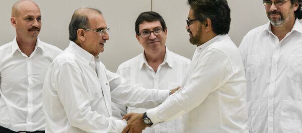 Negociaciones de paz entre las FARC y Colombia en La Habana, Cuba - Sputnik Mundo