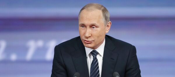 Gran rueda de prensa de Vladímir Putin Gran rueda de prensa de Vladímir Putin - Sputnik Mundo