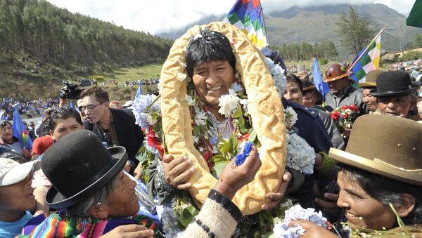 Evo Morales, presidente de Bolivia - Sputnik Mundo