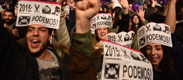 Partidarios de Podemos - Sputnik Mundo