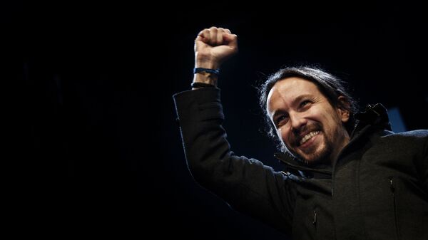 Pablo Iglesias, líder del partido de izquierda Podemos - Sputnik Mundo