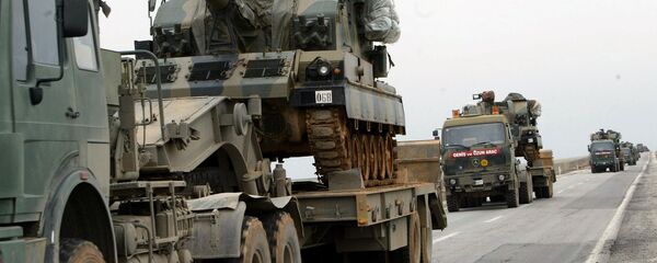 Un convoy militar turco en la frontars entre Turquía e Irak - Sputnik Mundo