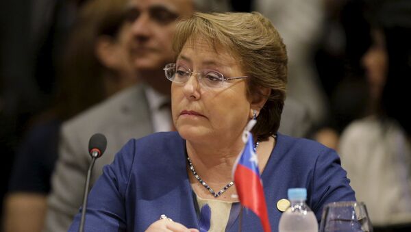 Michelle Bachelet, presidenta de Chile - Sputnik Mundo