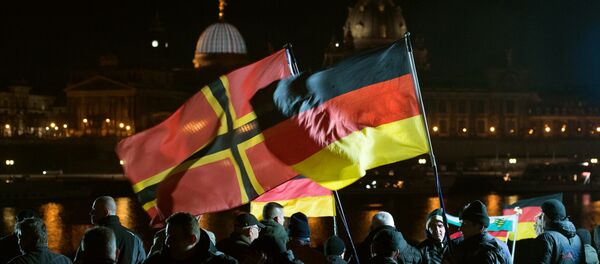 Manifestación antiislámica en Dersde, Alemania - Sputnik Mundo