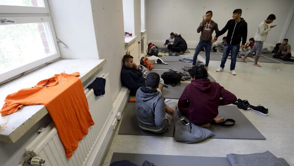 El centro de refugiados situado en Hennala en Lahti, Finlanda, Septiembre del 2015. - Sputnik Mundo