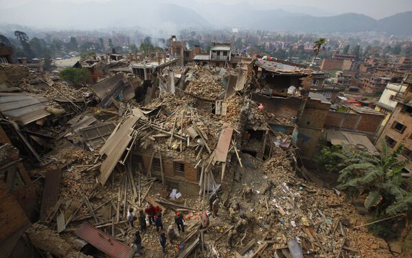 Consecuencias del terremoto en Nepal - Sputnik Mundo