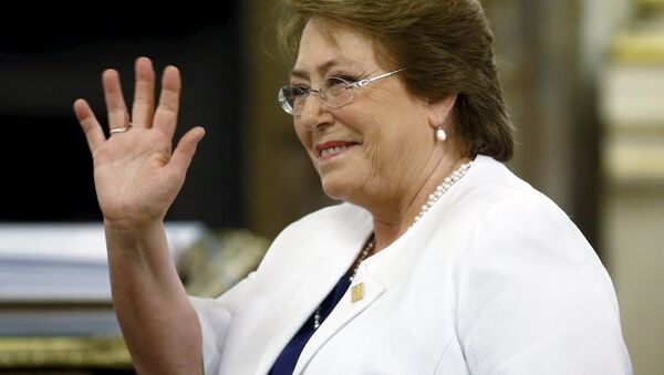 Michelle Bachelet, presidenta de Chile - Sputnik Mundo