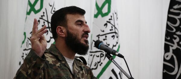 Zahran Alloush, líder del grupo terrorista Jaysh al Islam Zahran Alloush, líder del grupo terrorista Jaysh al Islam - Sputnik Mundo