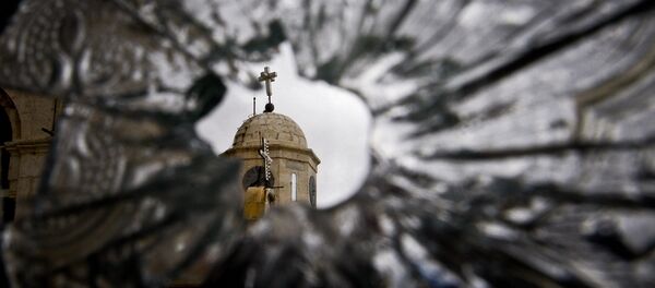 Una iglesia en Damasco destruida por los islamistas - Sputnik Mundo