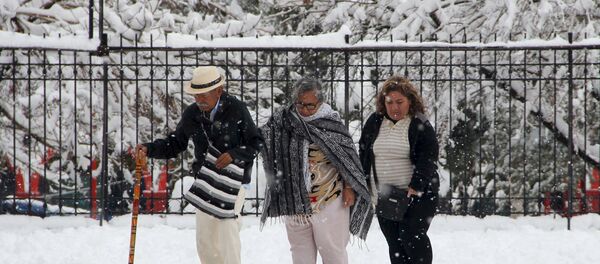 Nevadas en el norte de México - Sputnik Mundo