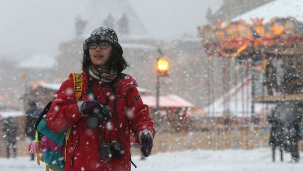 Una turista china en Moscú - Sputnik Mundo