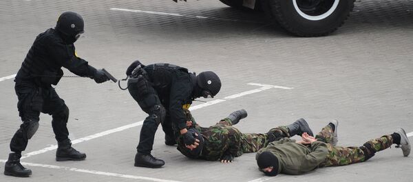 Fuerzas de Seguridad de Ucrania durante un simulacro - Sputnik Mundo