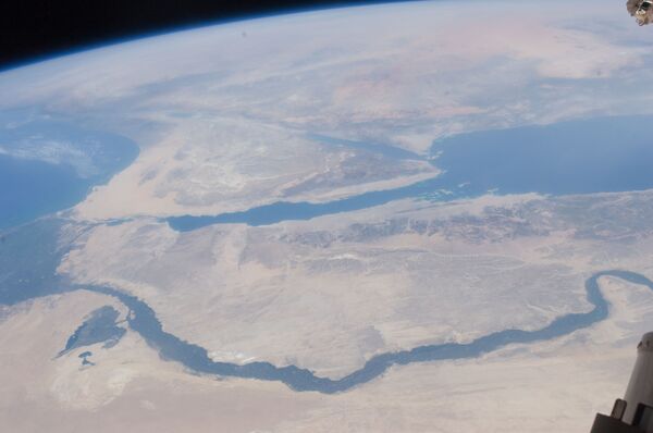 Nile River Delta, Sinai Peninsula (NASA, International Space Station, 07/10/11) - Sputnik Mundo