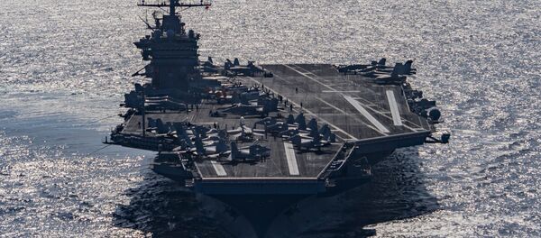 Portaaviones Harry Truman en el Golfo de Omán - Sputnik Mundo