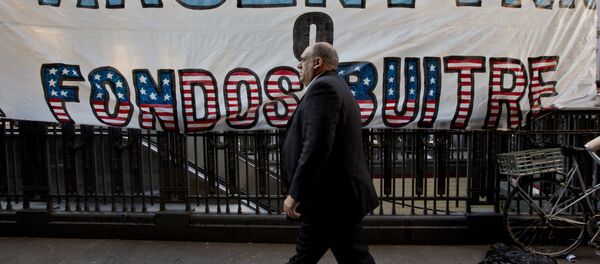 La cartel Argentina o fondos buitres en Buenos Aires (arсhivo) - Sputnik Mundo