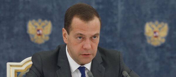 Dmitri Medvédev, el primer ministro ruso, durante la reunión del Consejo de Ministros - Sputnik Mundo