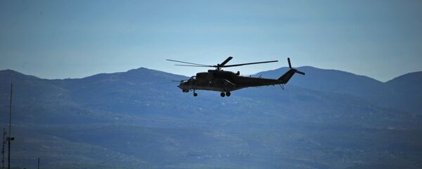 Helicóptero ruso Mi-24 en Siria - Sputnik Mundo