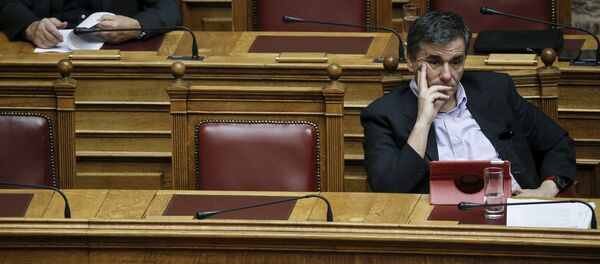 Euclides Tsakalotos, el ministro de Finanzas de Grecia - Sputnik Mundo
