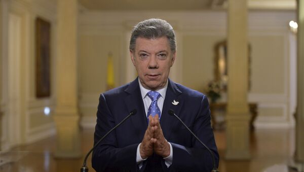 Juan Manuel Santos, presidente de Colombia - Sputnik Mundo