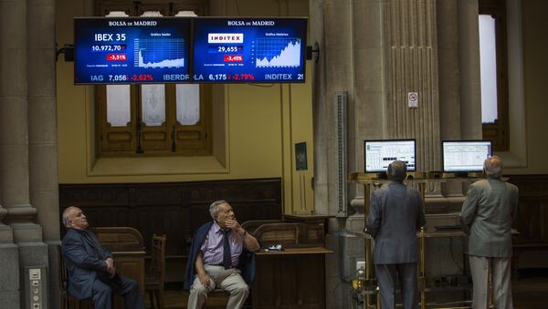 Bolsa española en Madrid (archivo) - Sputnik Mundo