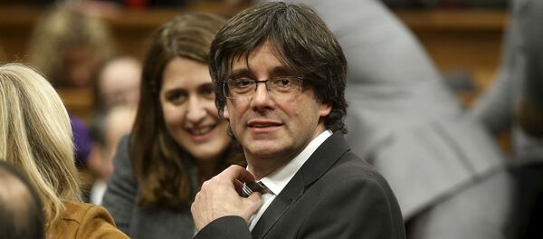 Carles Puigdemont, el presidente catalan Carles Puigdemont, el presidente catalan - Sputnik Mundo