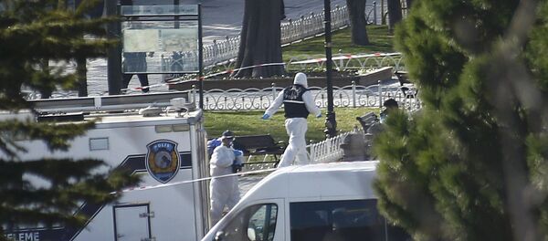 El lugar del atentado en Estambul - Sputnik Mundo