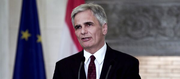 Werner Faymann, canciller federal de Austria - Sputnik Mundo