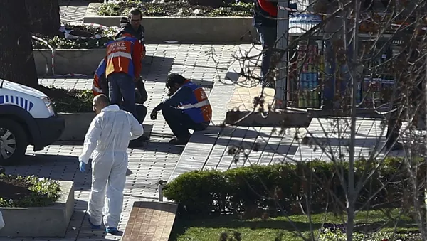 El lugar del atentado en el centro de Estambul - Sputnik Mundo