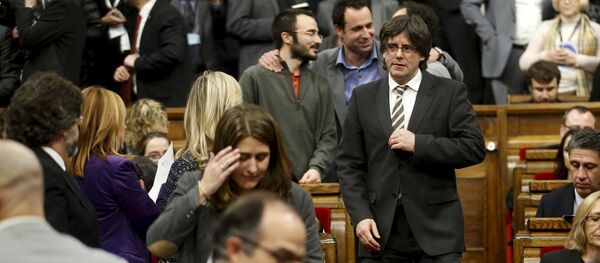 Carles Puigdemont, presidente de Cataluña Carles Puigdemont, presidente de Cataluña - Sputnik Mundo