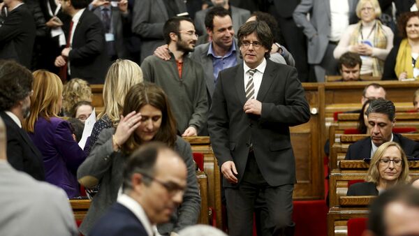 Carles Puigdemont, presidente de Cataluña - Sputnik Mundo