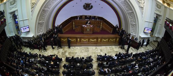Presidente de Venezuela, Nicolás Maduro durante su discurso en la Asamblea Nacional - Sputnik Mundo