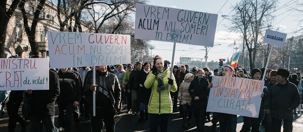 La oposición moldava sale a las calles en protesta contra nuevo Gobierno, el 16 de enero de 2016 La oposición moldava sale a las calles en protesta contra nuevo Gobierno, el 16 de enero de 2016 - Sputnik Mundo