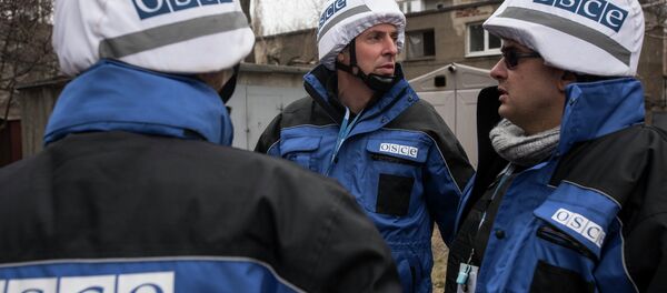 Observadores de la OSCE en Donbás - Sputnik Mundo