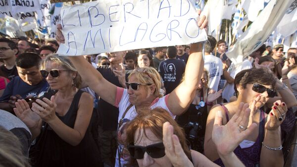 Protesta por el arresto de Milagro Sala (archivo) - Sputnik Mundo