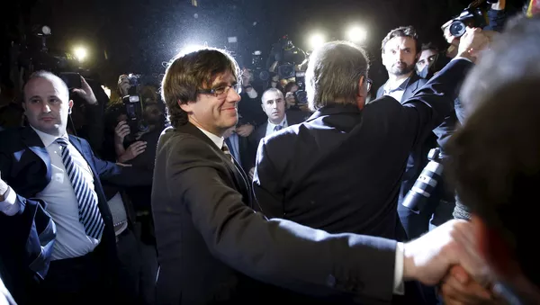 Carles Puigdemont, el presidente de Cataluña - Sputnik Mundo
