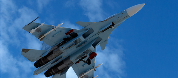 Caza ruso Su-35 en Siria - Sputnik Mundo