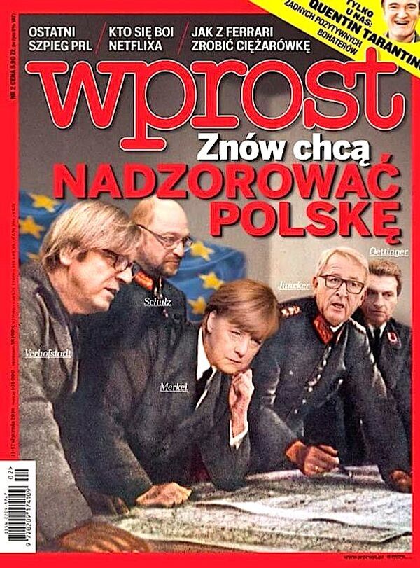 Los líderes de la UE, incluyendo a Angela Merkel, aparecen en un diario polaco en los uniformes nazi - Sputnik Mundo