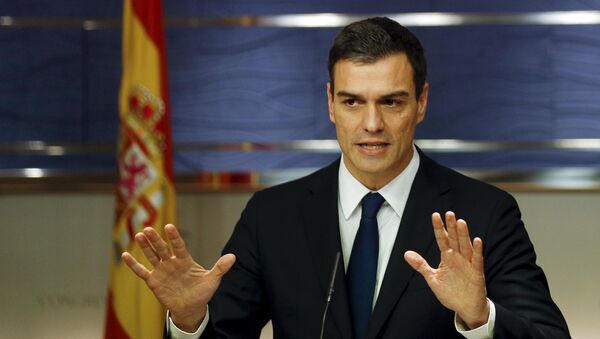 Pedro Sánchez, líder de los socialistas del PSOE - Sputnik Mundo