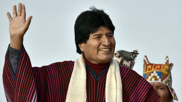 Evo Morales, presidente de Bolivia - Sputnik Mundo