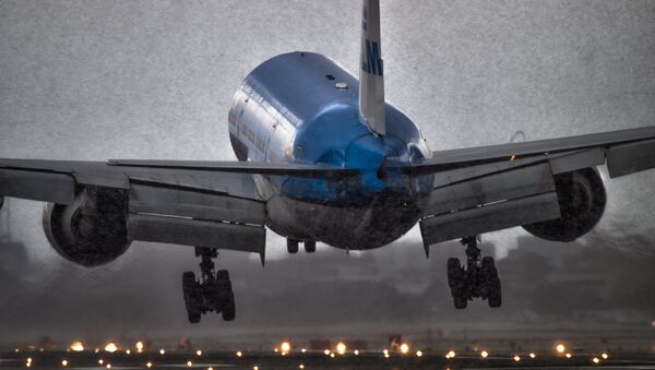 Aeropuerto durante una tormenta de nieve (Archivo) - Sputnik Mundo