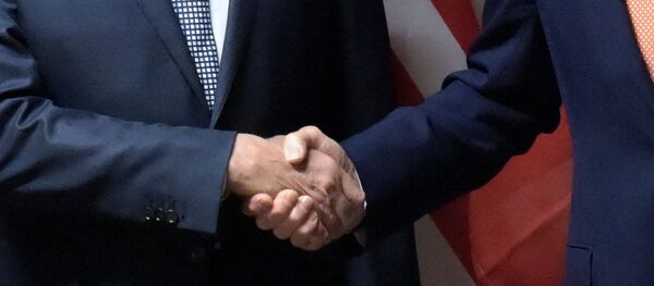 Ministro de Exteriores de Rusia, Serguéi Lavrov y secretario de Estado de EEUU, John Kerry - Sputnik Mundo