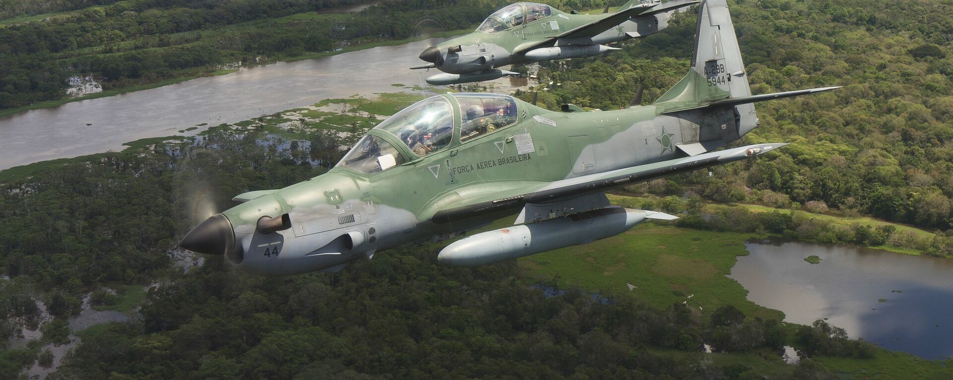 Aviones brasileños Super Tucano sobrevuelan el Amazonas
 - Sputnik Mundo, 1920, 27.02.2024